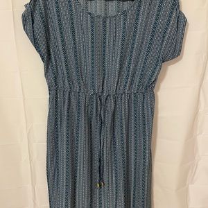 T-shirt dress,Plus size, light blue dress